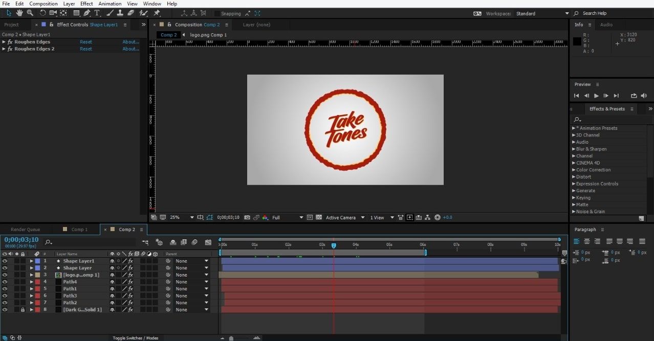 Add the logo to animation